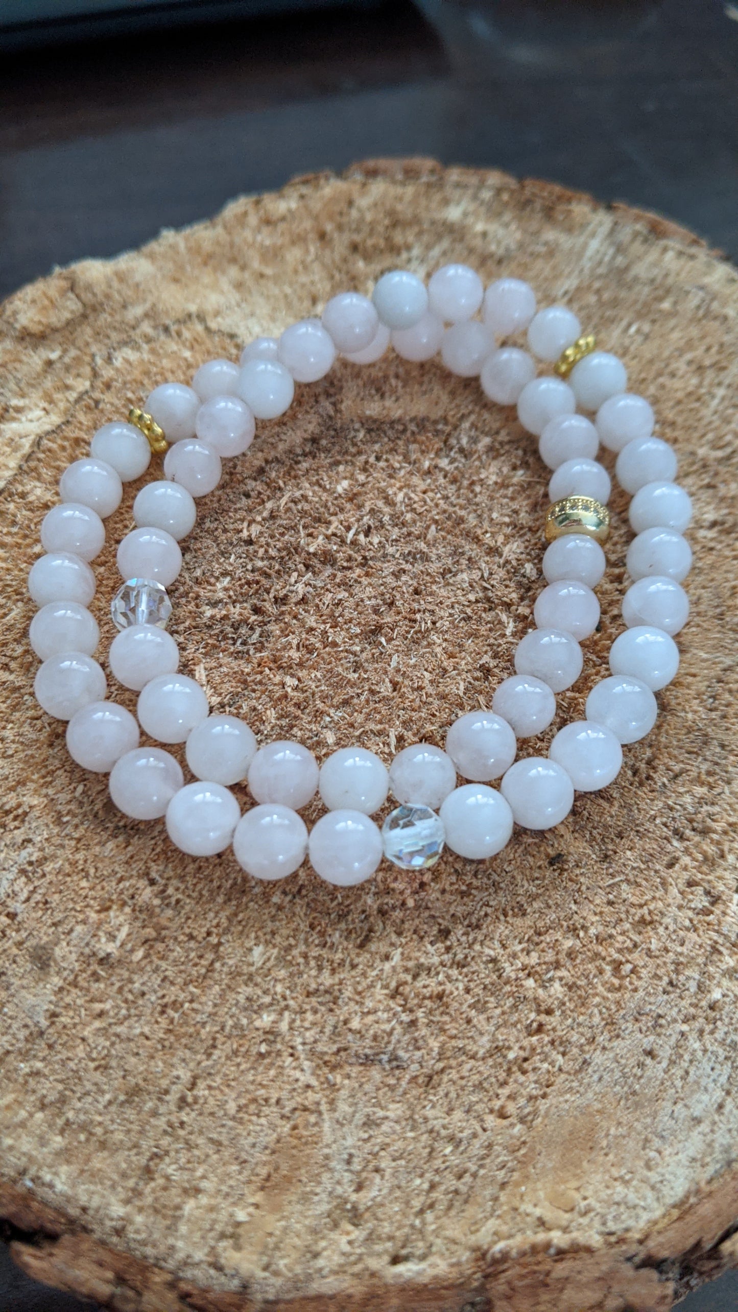 Rose Quartz Bracelet Set