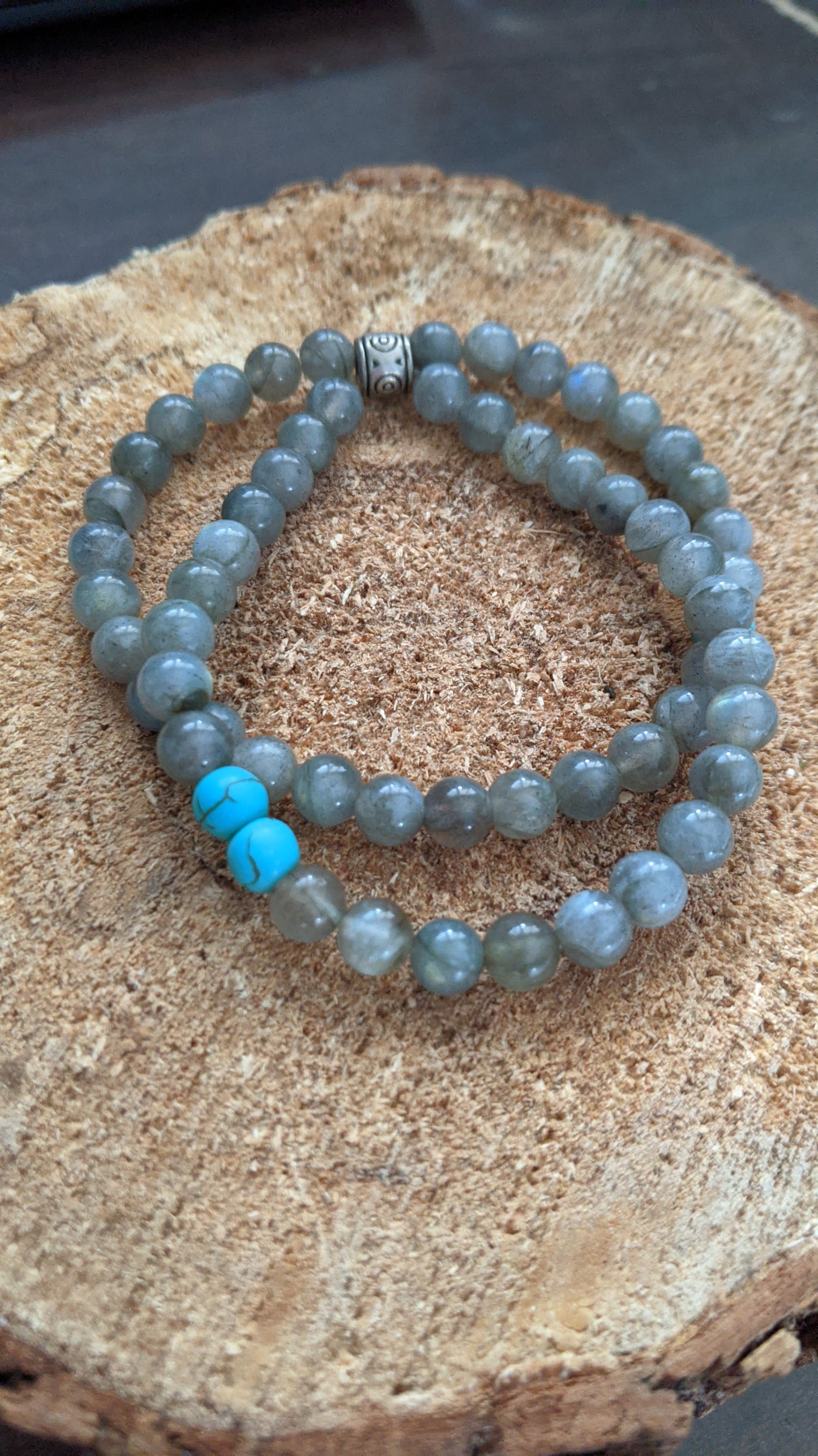 Labradorite Bracelet Set