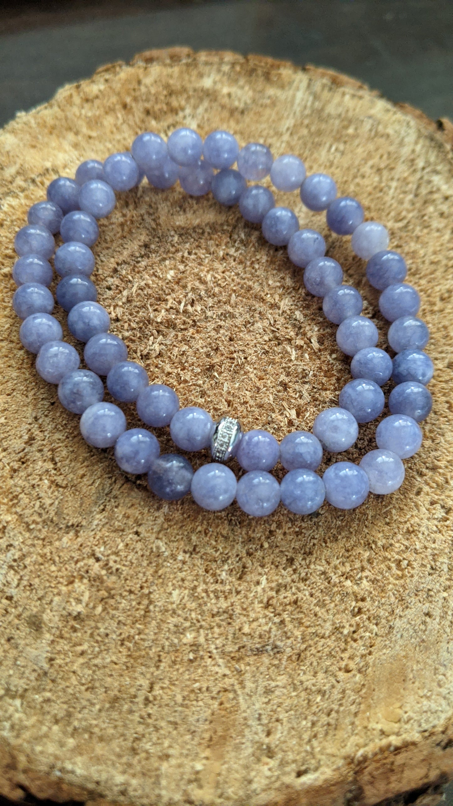 Angelite Bracelet Set